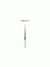 Кисть для росписи «White Luxe» №00 (колонок, круглая, деревянная белая ручка) , Kodi