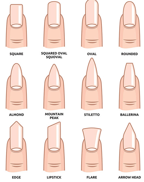 форма ногтей разновидности фото